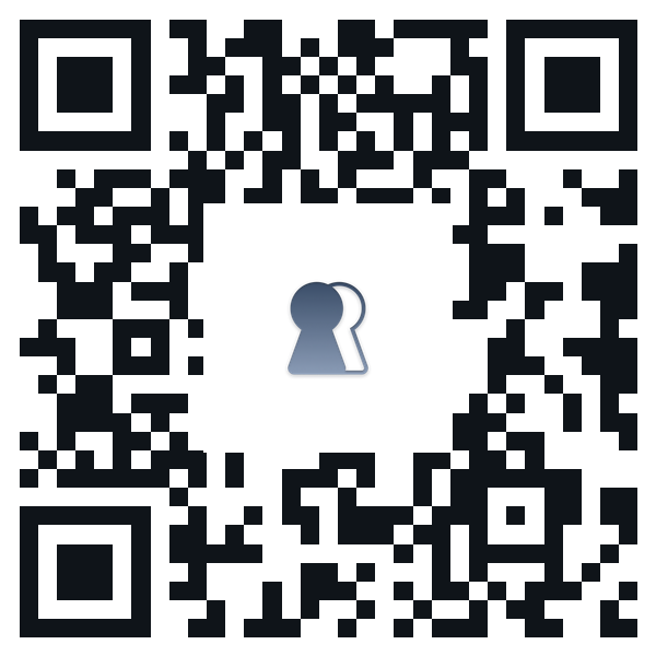 QR code linking to absentkey.com/download